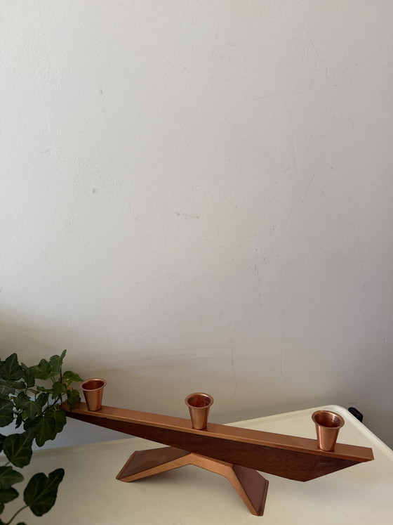 Image 1 of Mid Cemtury Scandinavisch design kandelaar 