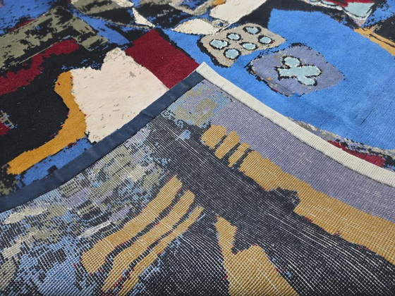 Alfombra de lana anudada a mano – Arte cubista de la guitarra de Pablo Picasso, 260x190cm – Wool (photo 6 of 10)