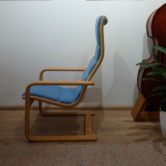 Zweedse Ekstrom Lamello fauteuil – Textile, Wood (photo 4 of 7)