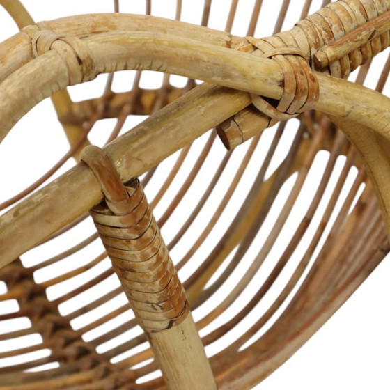 Image 1 of Set vintage di poltrone lounge in rattan stile boho