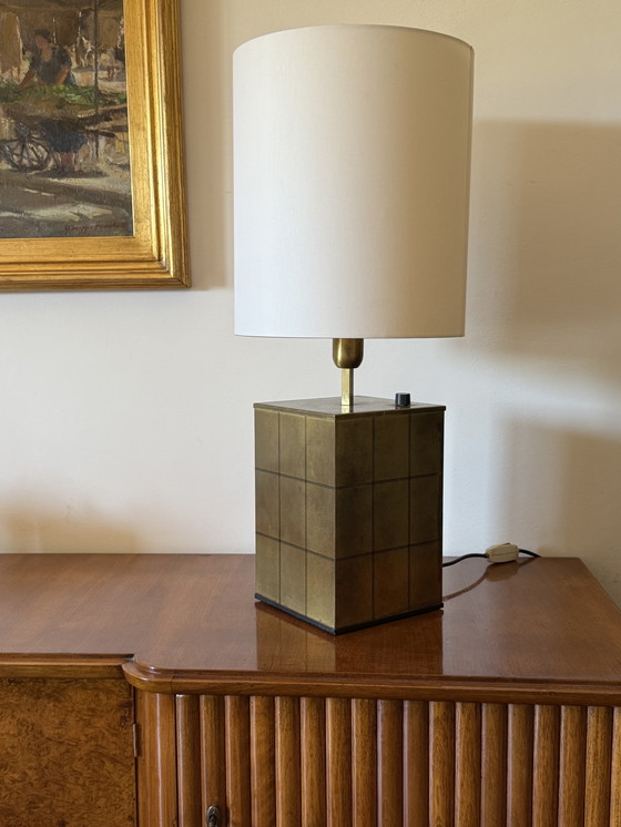Image 1 of Hollywood Regency Brass Table Lamp Base, Romeo Rega Italy, 1970s
