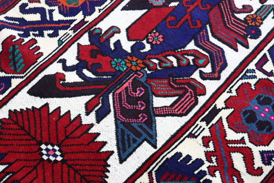 Image 1 of Afghaanse Kelim Deco Kunst Handgeweven Nieuw Tapijt 370 x 80 cm