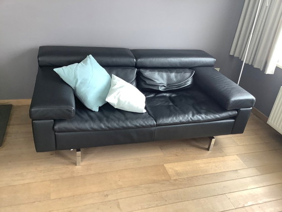 Image 1 of Black leather two-seater from the brand Jori