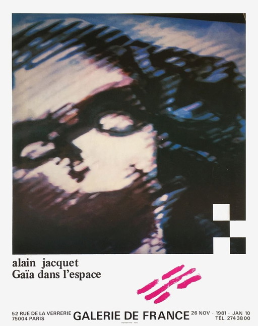 Alain JACQUET Expo 81 - Plakat der Galerie de France 1981