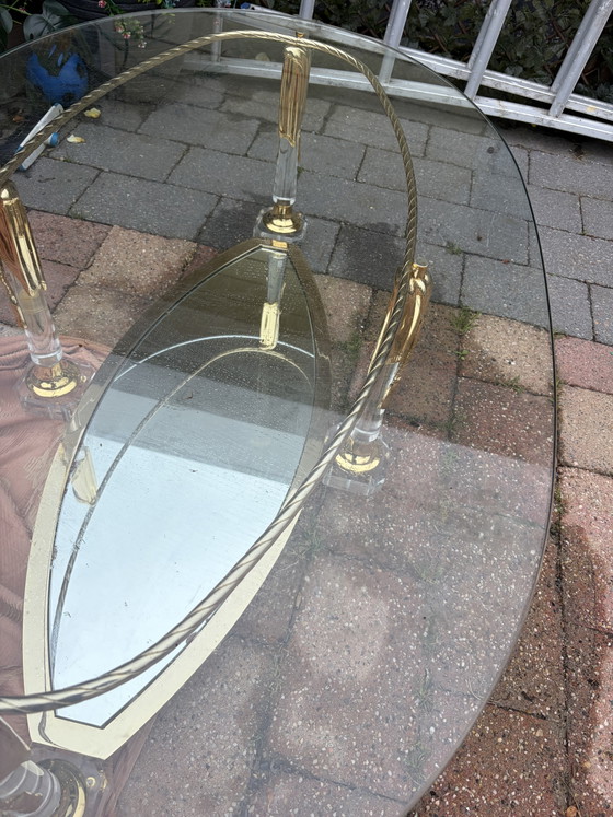 Image 1 of Hollywood regency coffee table Italiaans Ca.1975