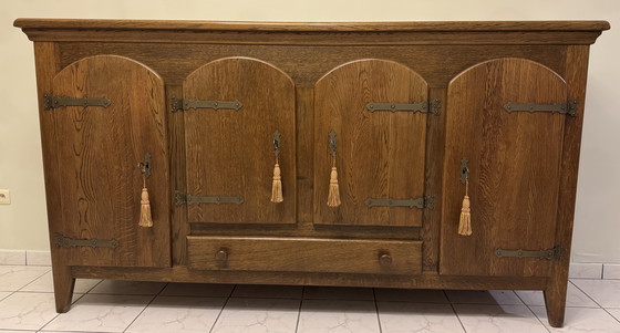 Image 1 of Buffet Cabinet Oak Country Style