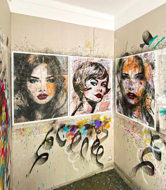 Image 1 of GONGAS - Shine Girl - Artist Canvas