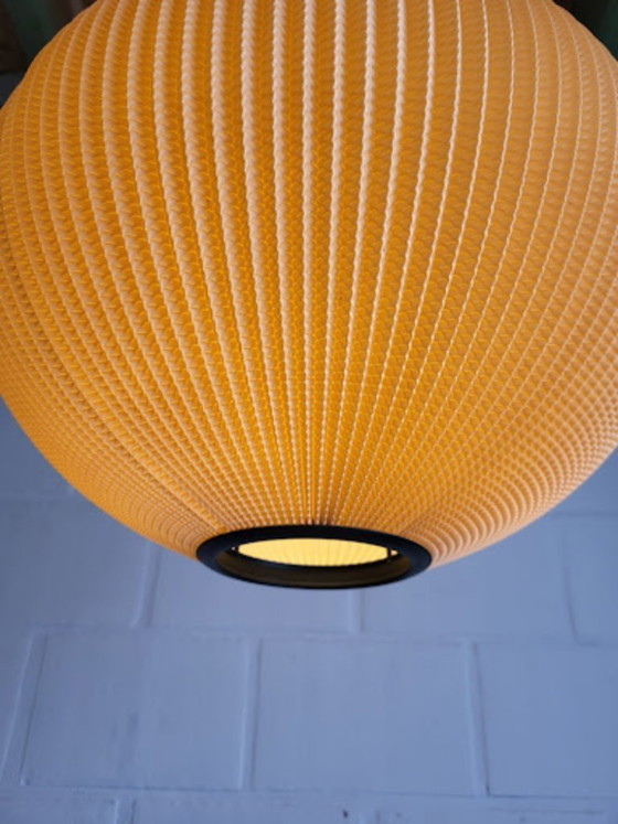 Image 1 of Vintage Pearlshade lamp XL, oranje, in de stijl van Rispal, jaren 60