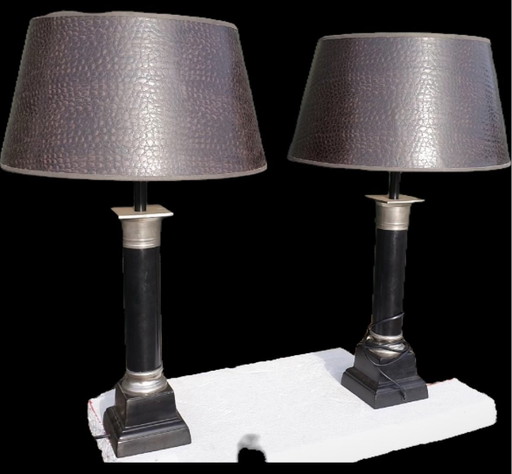 2 Engelse tafellampen
