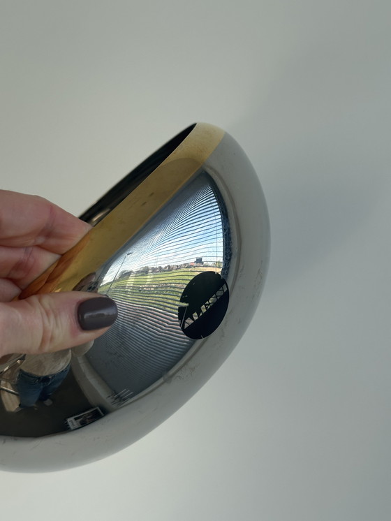 Image 1 of 2 insalatiere vintage Alessi - Acciaio inossidabile argento e oro