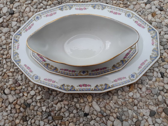 Limoge France Serving Set, Sauce Boat and Dish. – Tableware, Porcelain (photo 11 of 13)