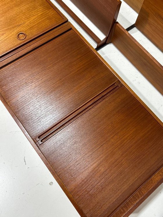Sistema di pareti modulari in teak di Kai Kristiansen, danese, anni '60. – Armadi a muro, Wood (photo 10 of 22)