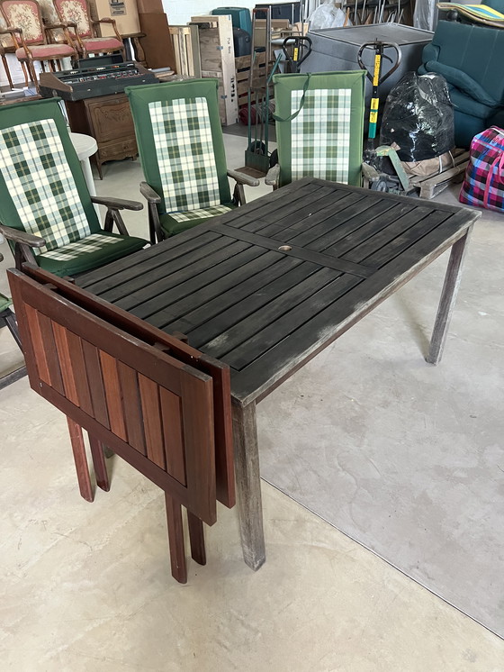 Image 1 of Garden Table and Chairs Plus Covers