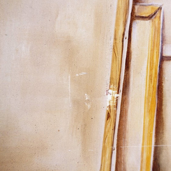 Image 1 of Surrealist oil painting on panel by Joseph Laureys (1944-2020)