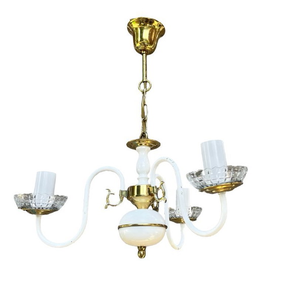 Image 1 of AKA Leuchten chandelier, Hollywood Regency style, Germany, 1970s.