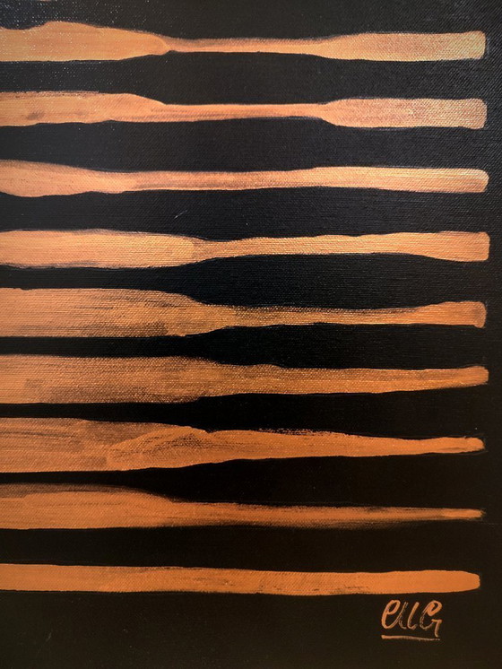 Image 1 of Walter Geraci - Gioconda Stripes (bronzo)
