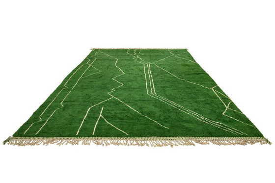 Image 1 of Grüner Wollteppich 250x150cm