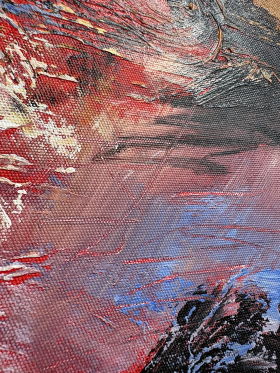 Pittura lirico-astratta, acrilico su tela, artista Pedrite e Smith – Dipinti e disegni, Wood, Canvas (photo 6 of 10)