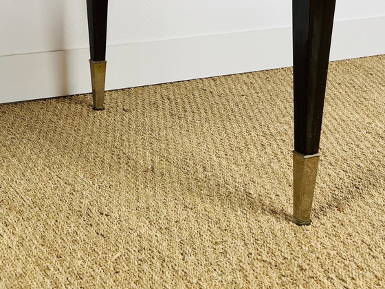 Image 1 of Modernistische eettafel van zebranohout, 1950