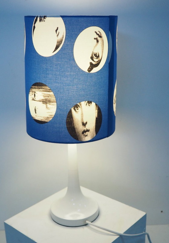 Image 1 of Vintage table lamp/shadow Fornasetti fabric
