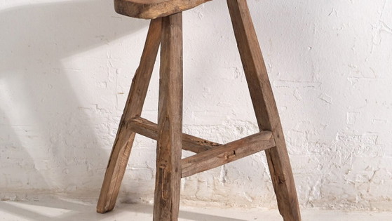 Tabouret asiatique ancien (c.1900) #4 (photo 3 of 39)