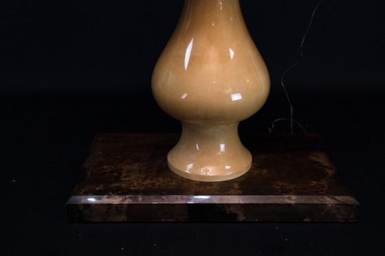 Image 1 of Aldo Tura Mid-Century Modern Goatskin Parchment Bar Cabinet, Italy, 1960s
