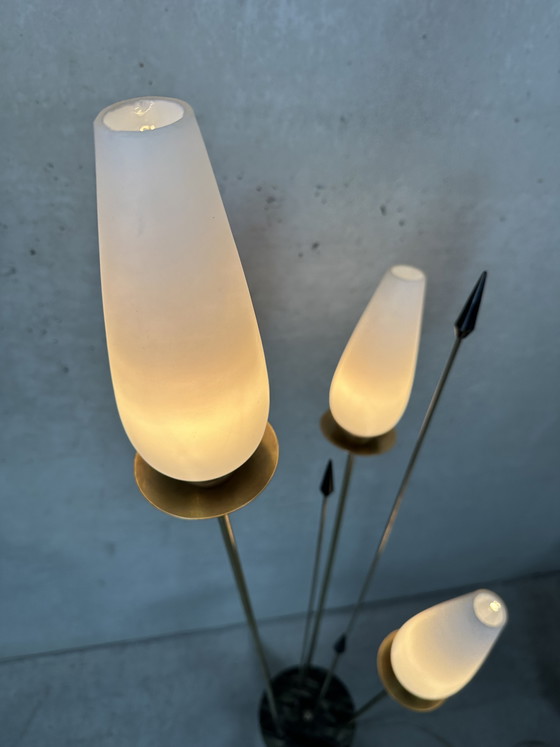 Image 1 of Lampada da terra vintage in ottone - Lunel