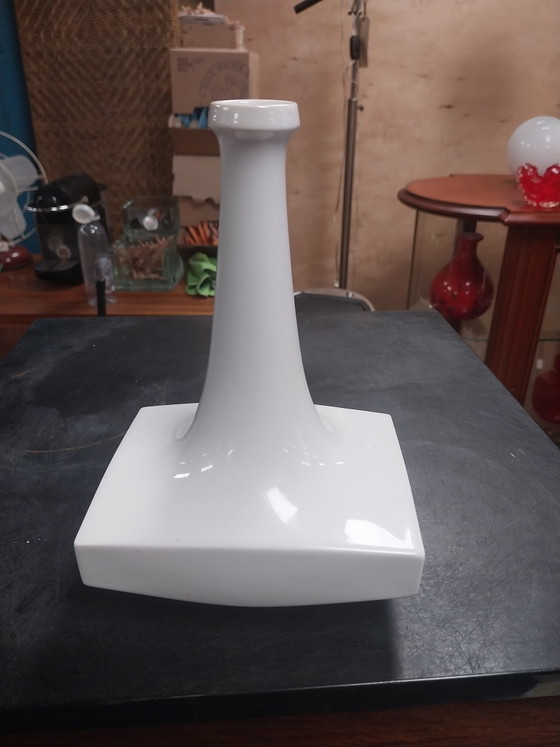 Image 1 of 1x KPM Berlin porcelain 1950s abstract art vase 22cm high