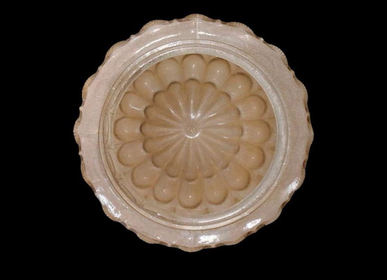 Image 1 of Original Murano ceiling lamp - flower glass with gold dust, 1960s