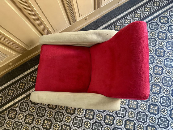 Image 1 of Zeldzame Franse lounge stoel door François Letourneur Uitgegeven door Maurice Mourra, Parijs jaren 50