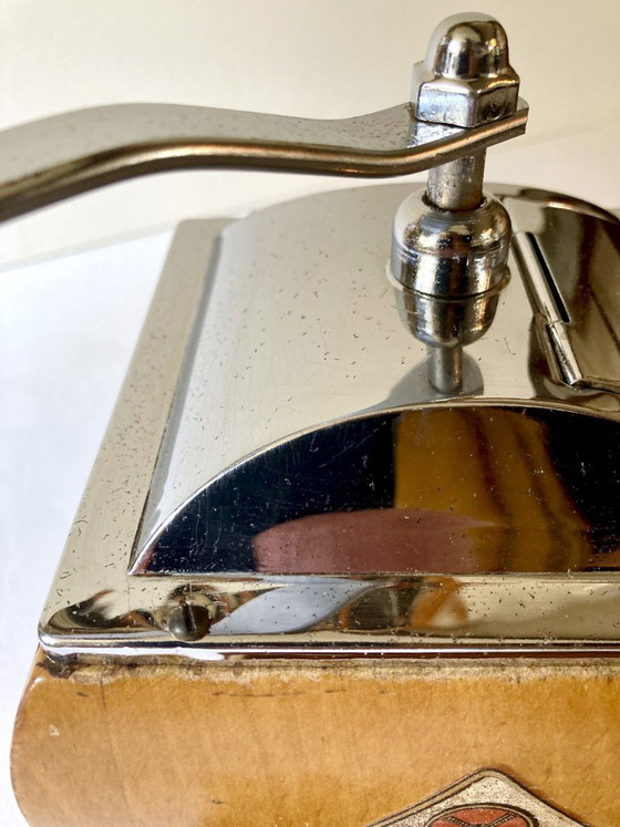 Image 1 of Wooden coffee grinder, Deve brand (Netherlands), 1950s