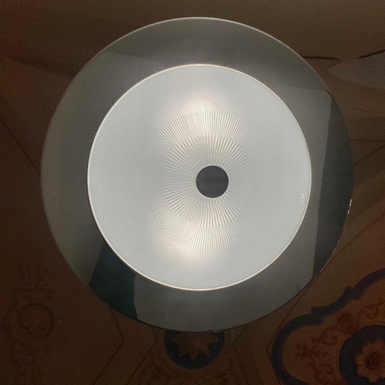 Image 1 of 1x Lámpara colgante de diseño espacial en vidrio y metal, Italia, década de 1960