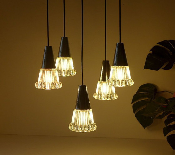 Image 1 of Vintage pendant lamp 60s 70s chandelier Richard Essig Space Age lamp