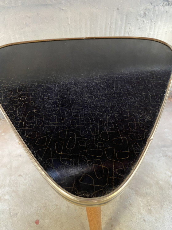 Image 1 of Formica triangular side table