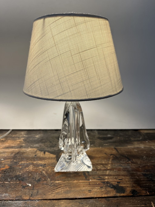 Vintage Mid - Century Crystal Table Lamps