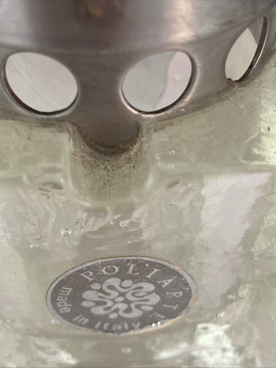 Image 1 of 2 faretti vintage di Sciolari per Poliarte, in vetro di Murano