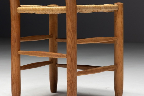 Image 1 of Sedie da pranzo "Bauche" di Charlotte Perriand per Steph Simon, Francia, anni '50