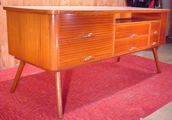Image 1 of Mostrador de caoba de diseño, mueble de tienda, muebles antiguos, bar