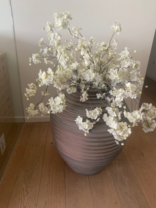 A bouquet of flowers in silk