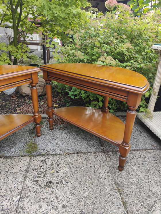 Image 1 of Halbmond-Couchtisch aus Kirsche