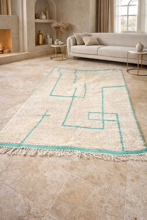 Unique Timeless Handmade Berber Carpet - 300cm x 200cm