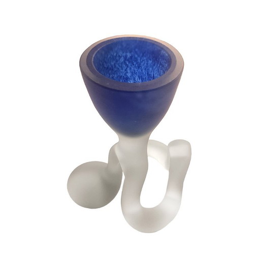 Handgemaakte Studio Kaarsenhouder van Eugeniusz Kość voor Huta Jagoda, jaren 90 – kandelaars en kaarsen, Glass (photo 2 of 5)