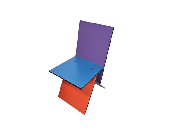 Ikea - Vilbert Chair - Design Verner Panton - Memphis Milano Style - 1993 – Chairs and lounge chairs, Mdf (photo 6 of 9)