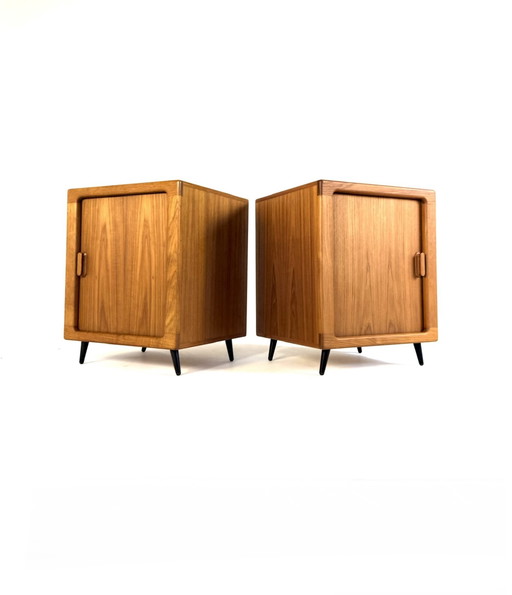 Suite de 2 tables de chevet vintage danoises, Silkenborg Møbelfabrik '80