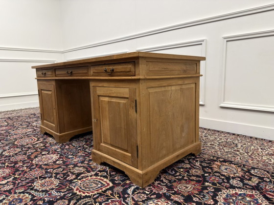 Scrivania Classica Inglese in Legno di Teak – Scrivanie, Leather, Wood (photo 6 of 18)