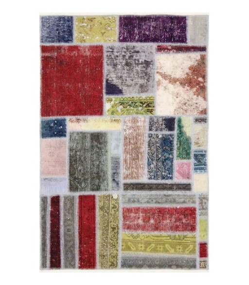 Oosters Handgeknoopt Vintage Art Klassiek & Reliëf Design 150 x 100 cm Multi-Kleur