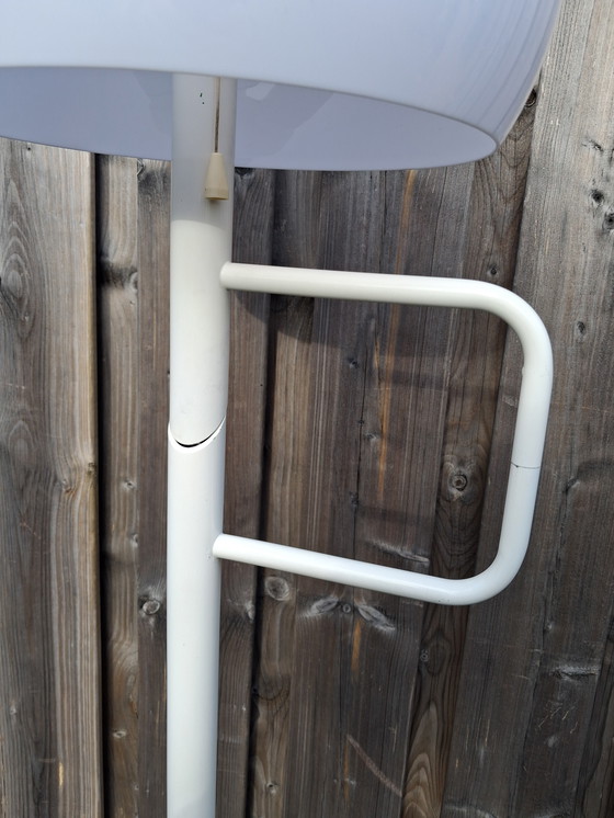 Image 1 of Vintage white Dijkstra mushroom floor lamp