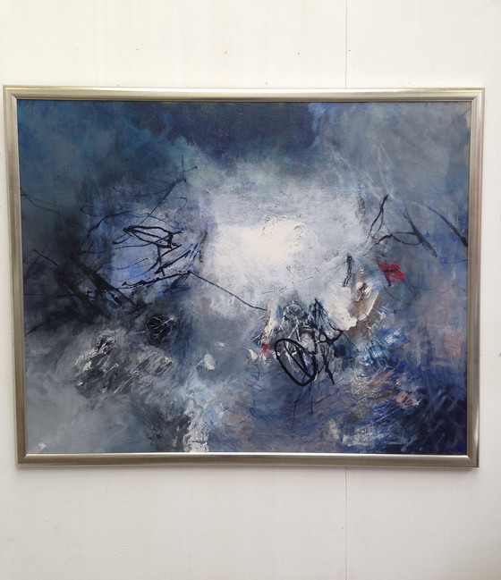 Image 1 of Ewa Sadowska "Przestrzen II" Huile sur toile L150xH120