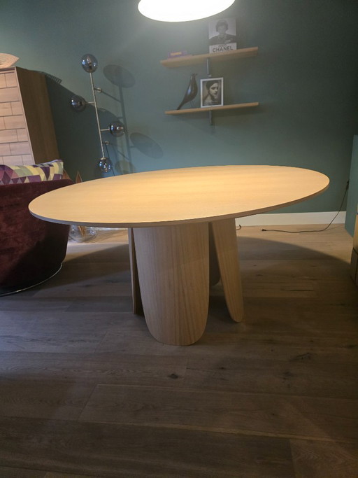 Mesa de comedor de diseño Bolia Oak con 4 sillas Paul M. Walter Møbler. – eetkamerset, Wood