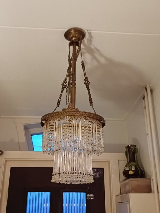 Mooie vintage kristallen kroonluchter